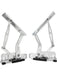 Aeroflow Bonnet Hinge Kit Polished For Holden HQ-WB, Torana LH-UC AF64-4122 Aeroflow - Micks Gone Bush