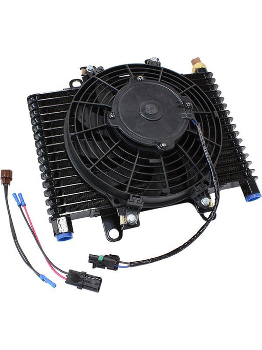 Aeroflow 13.5x9" Competition Trans Cooler + Thermostat & Fan -10 Orb AF72-6001 Aeroflow - Micks Gone Bush