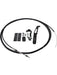 Aeroflow Parachute Release Cable Kit Black Handle & Accessories AF80-1000BLK Aeroflow - Micks Gone Bush