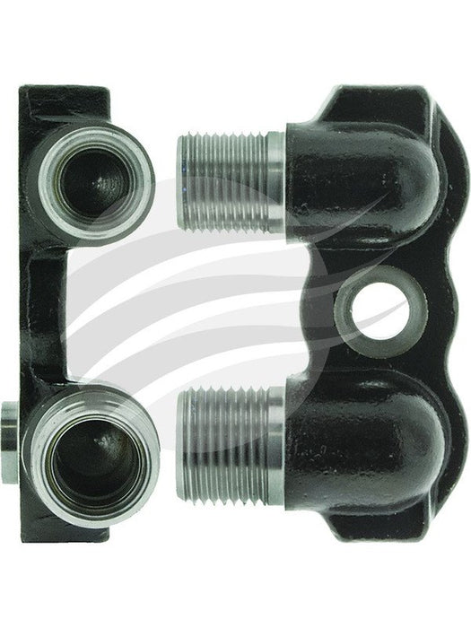 Sanden Gm Pad Rear Port Adaptor Vertical Std Oring AF8937 Sanden - Micks Gone Bush