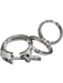 Aeroflow 3-1/2in V-Band Clamp Kit w/ Steel Weld Flanges AF92-3500 Aeroflow - Micks Gone Bush