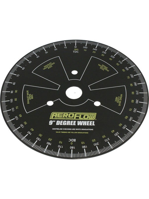 Aeroflow 9" Universal Camshaft Degree Wheel AF98-2120 Aeroflow - Micks Gone Bush