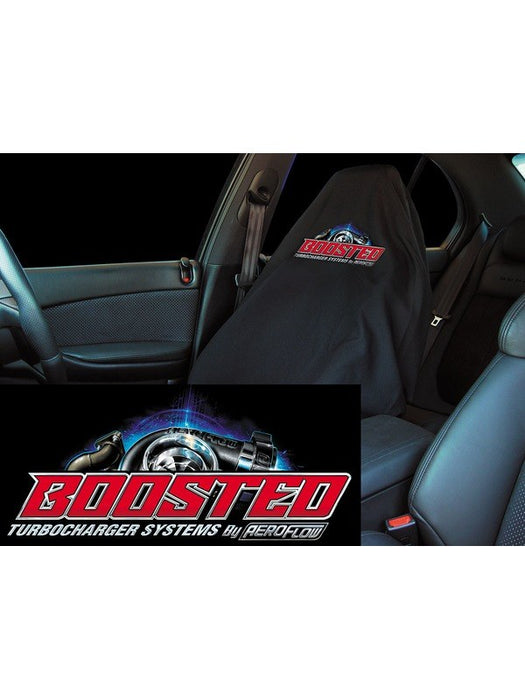 Aeroflow Boosted Throw Seat Cover Black w/ Boosted Turbo Logo AFBOOSTED-THROW Aeroflow - Micks Gone Bush