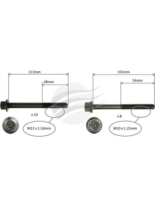 Aunger Cylinder Head Bolt Set Fits Ford Wl I4 Sohc AHBS0188 Aunger - Micks Gone Bush