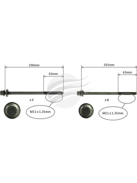 Aunger Cylinder Head Bolt Set Fits Subaru Ej201 F4 Sohc AHBS0218 Aunger - Micks Gone Bush