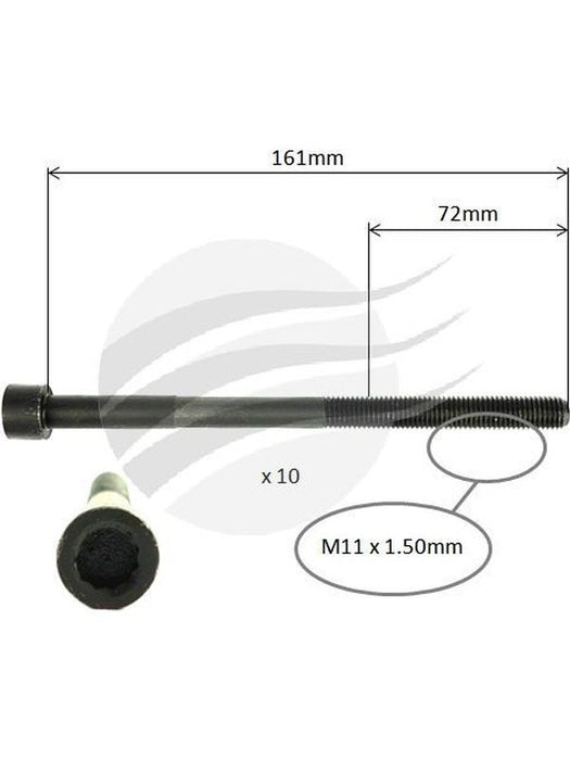 Aunger Cylinder Head Bolt Set Fits Daihatsu 2Azfe I4 Dohc Vvt AHBS0238 Aunger - Micks Gone Bush