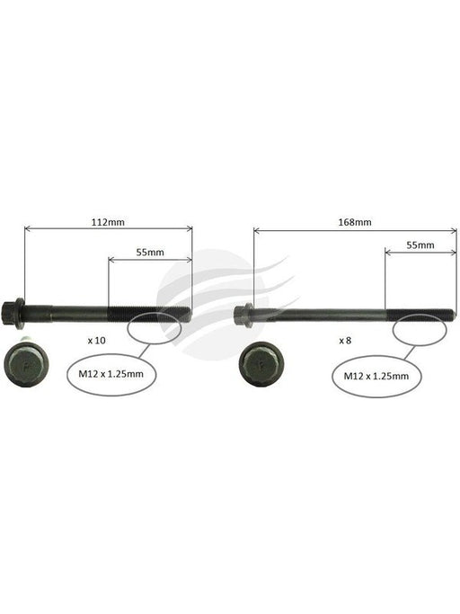 Aunger Cylinder Head Bolt Set Fits Toyota 1Kdftv I4 Dohc AHBS0611 Aunger - Micks Gone Bush