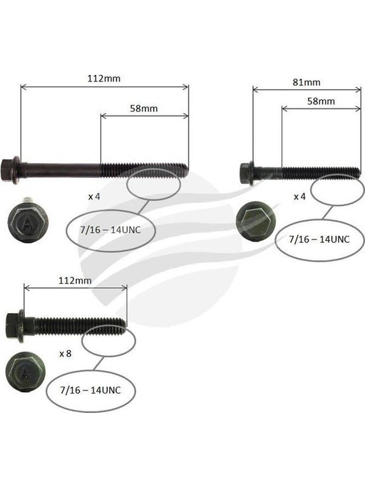 Aunger Cylinder Head Bolt Set Fits Holden Lg2 L27 V6 Ohv AHBS0612 Aunger - Micks Gone Bush