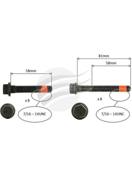 Aunger Cylinder Head Bolt Set Fits Holden L67 V6 Ohv AHBS0613 Aunger - Micks Gone Bush