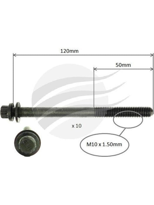 Aunger Cylinder Head Bolt Set Fits Holden M15A I4 Dohc Vvt AHBS0621 Aunger - Micks Gone Bush