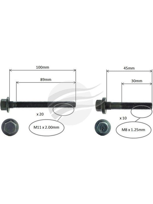 Aunger Cylinder Head Bolt Set Fits Chevrolet L76 V8 Ohv AHBS0623 Aunger - Micks Gone Bush