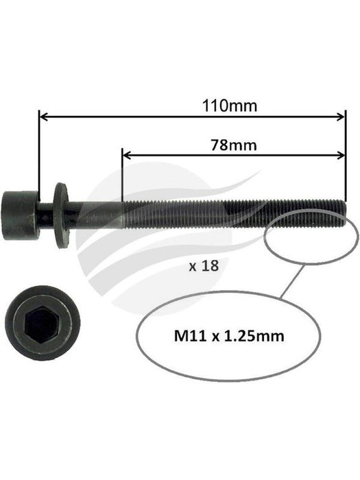Aunger Cylinder Head Bolt Set Fits Nissan Yd25Ddt I4 Dohc AHBS0627 Aunger - Micks Gone Bush