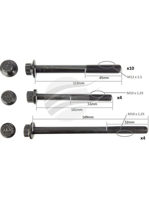 Aunger Cylinder Head Bolt Set Fits Ford Weat I4 Dohc AHBS0630 Aunger - Micks Gone Bush
