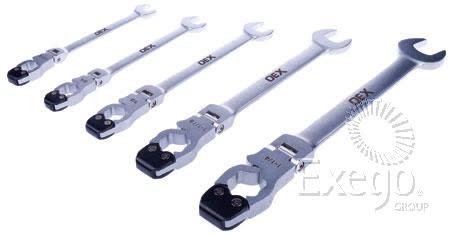 OEX Air Conditioning Ratchet Spanner Kit 5 Piece 11/16IN To 1-1/4IN ACX6033 SPANNER SET OEX - Micks Gone Bush