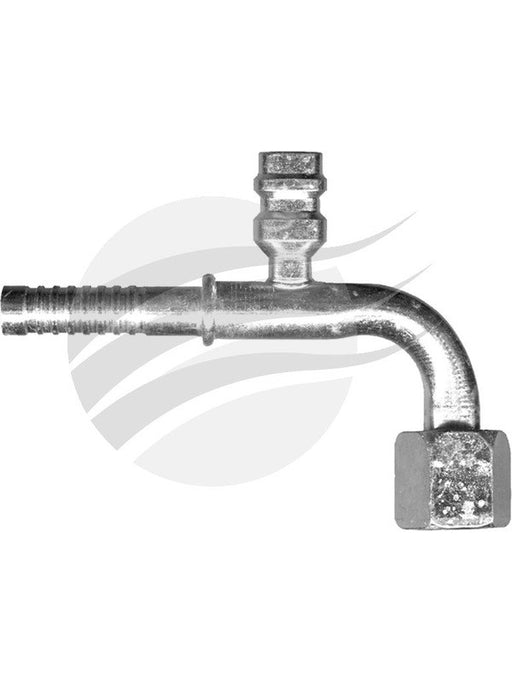 Atco Female Flare #8 An X 90 w/ R134A Hp Service Valve Use Clamp AN1122-3 ATCO - Micks Gone Bush
