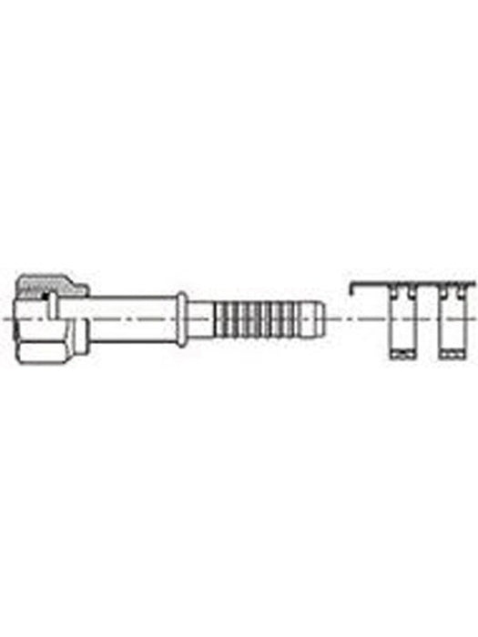 ATCO Straight #6 - #8 Step Up For Air O Crimp With Clamp AN1305C ATCO - Micks Gone Bush