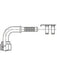 ATCO 90 #6 - #8 Step Up Air O Crimp With Clamp AN1325C ATCO - Micks Gone Bush