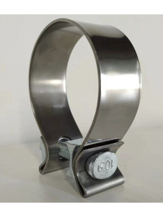 Aunger Exhaust Single Bolt Clamp 2.5in SS430 Heavy Duty Single Pack ASBC250SS Aunger - Micks Gone Bush