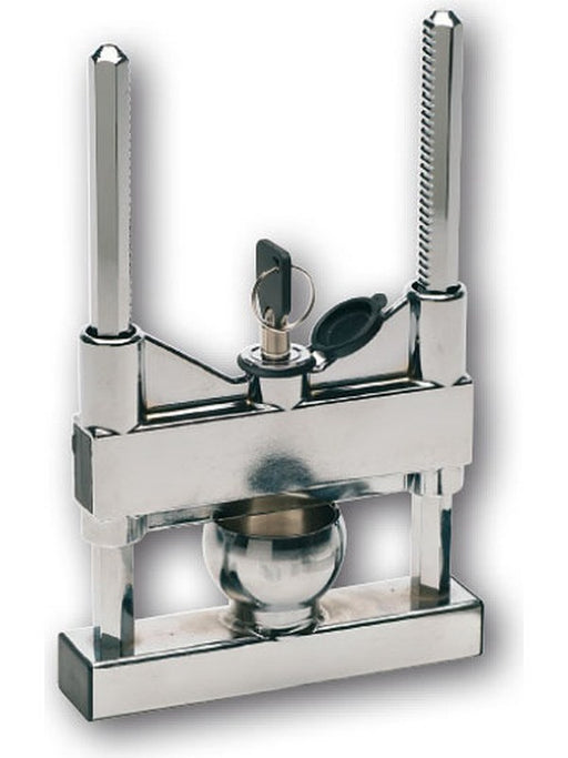ARK Heavy Duty Trailer Lock with In-Built Double Locking Mechanism Chrome ATL15 ARK - Micks Gone Bush