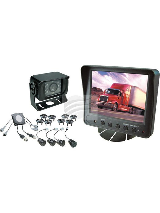 Jaylec 2 In 1 Reverse Camera Sys & Parking Sensors 12/24V 5.6" Tft Lcd AV9563 Reversing Cameras Jaylec - Micks Gone Bush