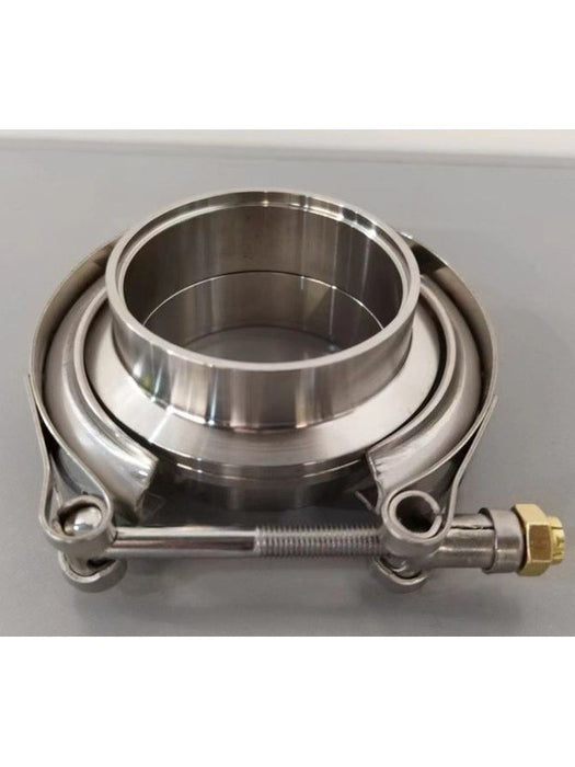 Aunger Exhaust V Band Clamp 2in Ss304 Includes Flanges Std Hd AVC200 Exhaust Clamps Aunger - Micks Gone Bush