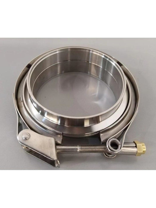 Aunger Exhaust Quick Release V Band Clamp 4in SS304 Single Pack AVQC400 Aunger - Micks Gone Bush