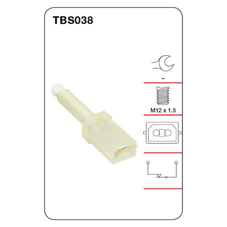 Tridon Stop Light Switch M12 X 1.5 Normally Closed TBS038 SWITCH TRIDON - Micks Gone Bush