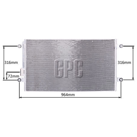 Red Dot Air Conditioning Condenser Parallel Flow Inlet Pad Outlet Pad CNX01061 AIR CONDITIONING CONDENSER REDDOT - Micks Gone Bush