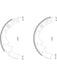 Bosch Brake Shoe Rear Set B1371 BOSCH - Micks Gone Bush