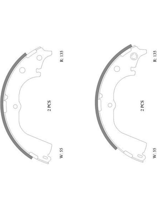 Bosch Brake Shoe Rear Set B1678 BOSCH - Micks Gone Bush