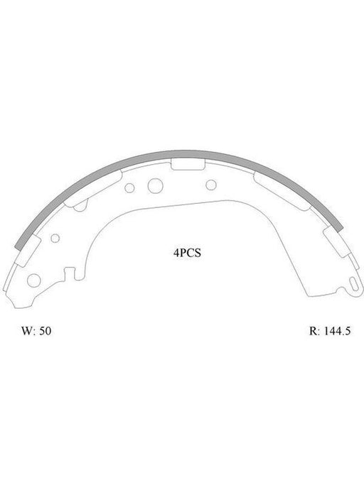 Bosch Brake Shoe Rear Set B1726 BOSCH - Micks Gone Bush