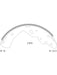 Bosch Brake Shoe Rear Set B1822 BOSCH - Micks Gone Bush
