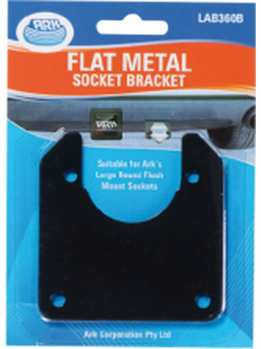ARK Flat Mounting Bracket For Small Round Trailer Sockets Blister Pack B360 ARK - Micks Gone Bush