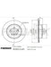 Fremax Brake Disc Left Rear Bmw 5 (G30, F90) 530E 2017-On BD-0061 Fremax - Micks Gone Bush