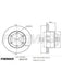 Fremax Brake Rotor (Single) Rear For Volkswagen Crafter 2.0Tdi 2016 BD-0199 Fremax - Micks Gone Bush