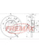 Fremax Brake Disc Front Pair Bmw 320I - 325I 10/90 - 318Is BD-0674 Fremax - Micks Gone Bush