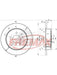 Fremax Brake Rotor Solid Pair BD-1023 Fremax - Micks Gone Bush