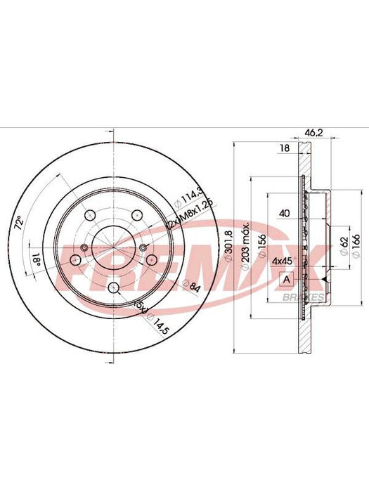 Fremax Brake Disc Front Pair BD-2010 Fremax - Micks Gone Bush