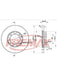 Fremax Brake Disc Front Pair BD-2135 Fremax - Micks Gone Bush
