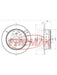 Fremax Brake Rotor (Pair) Rear BD-2443 Fremax - Micks Gone Bush