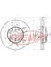 Fremax Brake Disc Front Pair BD-2611 Fremax - Micks Gone Bush