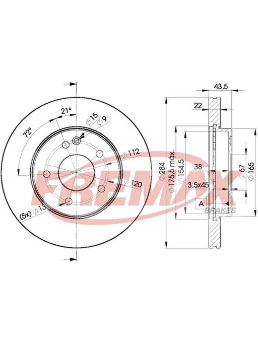 Fremax Brake Disc Front Pair BD-3182 Fremax - Micks Gone Bush