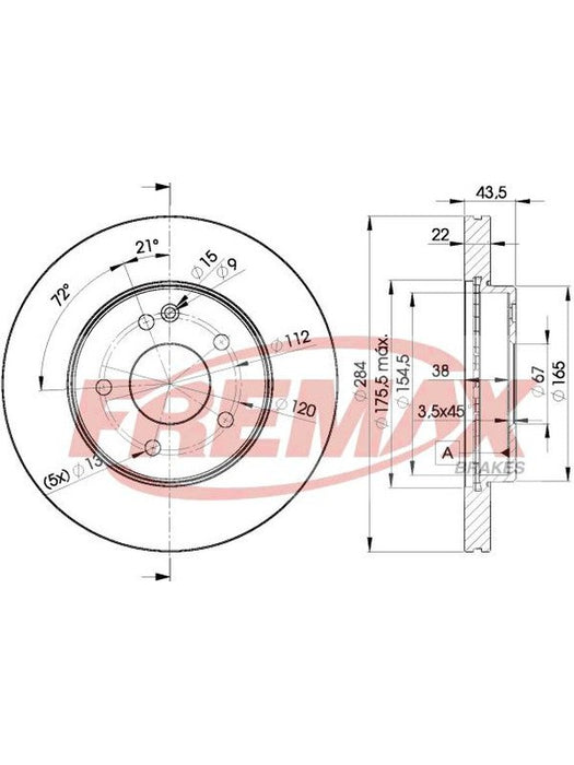 Fremax Brake Disc Front Pair BD-3182 Fremax - Micks Gone Bush