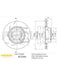 Fremax Brake Disc Rear LH Porsche Panamera, S, Gts BD-3386 Fremax - Micks Gone Bush