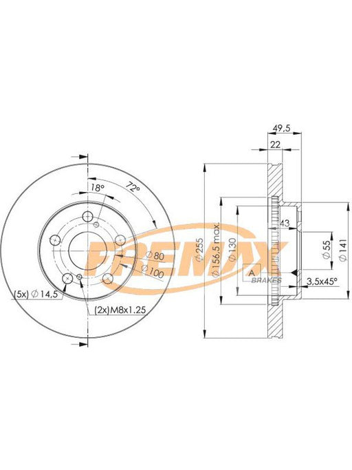 Fremax Brake Disc Front Pair BD-4413 Fremax - Micks Gone Bush