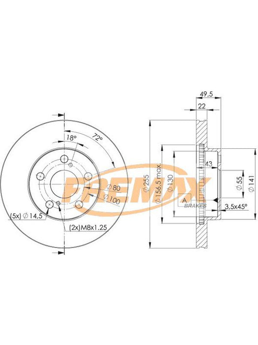 Fremax Brake Disc Front Pair BD-4413 Fremax - Micks Gone Bush