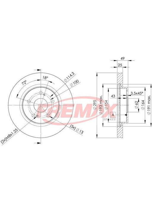 Fremax Brake Disc Front Pair BD-4803 Fremax - Micks Gone Bush