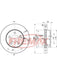Fremax Brake Disc Front Pair BD-5121 Fremax - Micks Gone Bush