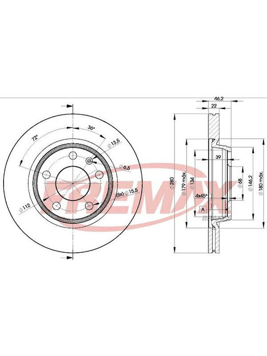 Fremax Brake Disc Front Pair BD-5301 Fremax - Micks Gone Bush