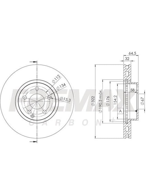 Fremax Brake Disc Front Each BD-5558 Fremax - Micks Gone Bush
